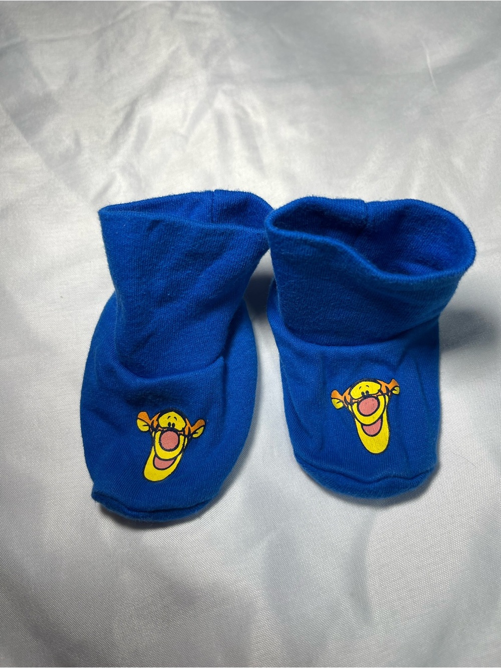 Disney Baby Tigger Booties Blue Infant Size 0-3 Months 2014